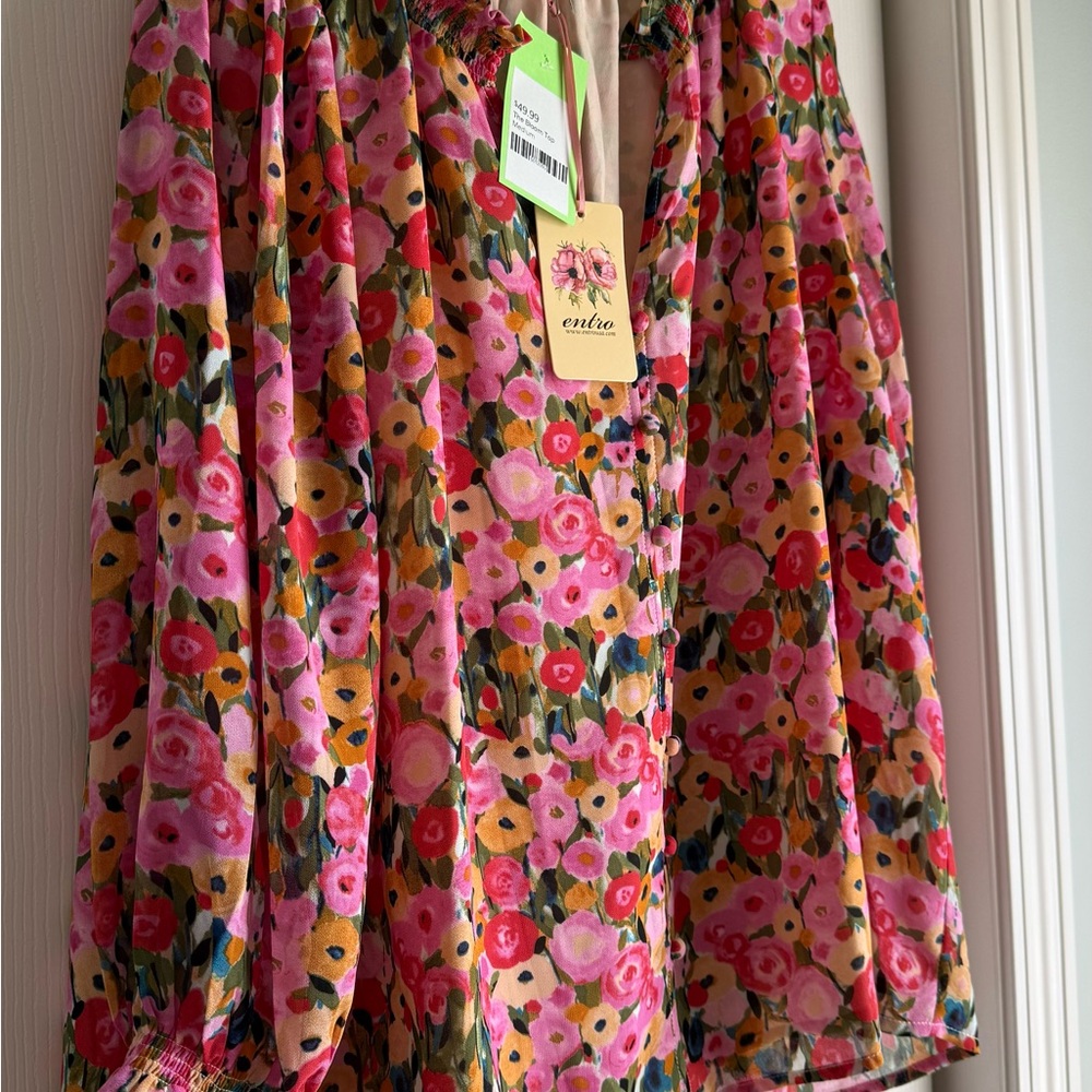 NWT Entro The Bloom Top size M - Picture 10 of 11